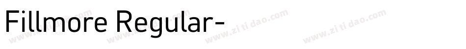 Fillmore Regular字体转换